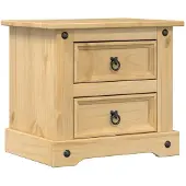 vidaXL Nachtkastje Corona 53x39x47 cm massief grenenhout