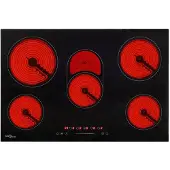 vidaXL Glaskeramische kookplaat met 5 zones, touchbediening, 90 cm, 8500 W