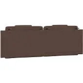 vidaXL Hoofdbordkussen "Viana" 160 cm kunstleer bruin