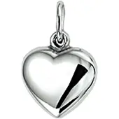 The Jewelry Collection Zilver Gerhodineerde Hanger hart 1320691