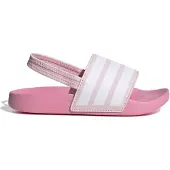 Adidas Open schoenen 'Adilette' rosa / wit