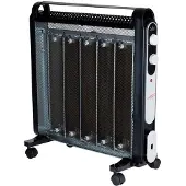 Jata RD227N, Geschikt voor binnen, Hal, Zwart, Draaiknop, 2000 W, 1200 W