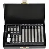 AWTOOLS - TORX Eindstukken Set - 15-delig - Staal S2 - Professioneel