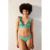 Pentik Bloemige Rimpel Bikini Top