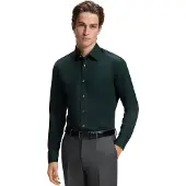 HUGO BOSS Overhemd BOSS Black groen stretch