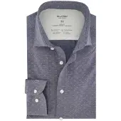 Olymp overhemd geprint blauw level five body fit