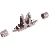 S-Impuls Premium verbindingsadapter (STP) voor CAT6a netwerkkabel / metaal