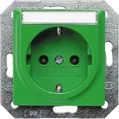 Siemens 5UB1537 Wandcontactdoos met randaarde Delta Groen Schakelmateriaal 1 stuk(s)