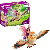 Schleich BAYALA - Elfje op Glitteruil - Speelfiguur - Kinderspeelgoed voor Jongens en Meisjes - 5 tot 12 jaar - 70789