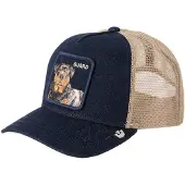 GOORIN BROS. Pet 'Denim Guard' beige / donkerblauw / cognac / grafiet