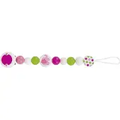Heimess Houten Fopspeenketting Olifant Roze 21,5 Cm