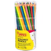 Jovi Kleurpotloden houtvrij assorti pot à 84 stuks