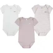 Levi's Levi´s  Kids Bow Body Met Korte Mouwen 3 Eenheden Grijs 9 Months