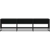 vidaXL Tv-meubel 180x40x46 cm bewerkt hout zwart