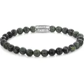 Rebel & Rose Green Rocks RR-60139-S-M Armband 6mm Groen 17,5cm