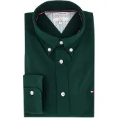 Tommy Hilfiger Overhemd 'Heritage' donkergroen