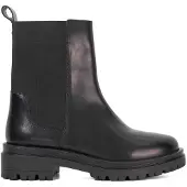 Dune London Dames/Dames Leren Chelsea Laarzen met Chunky Zool (Zwart)