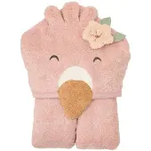 Little Dutch Blooming Safari Badjas - Flamingo - Roze - 86/92