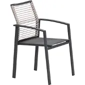 Garden Impressions Cosmo dining fauteuil - rope natural - gevuld textileen