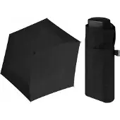 Doppler Fiber Handy Zakjesparaplu Zwart - Compact & Lichtgewicht