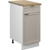 Vicco Keukenonderkast Fame-Line GrijsBeige 40 cm , WB Eik, Model 50224