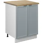 Vicco Keukenonderkast Fame-Line Licht blauw-grijs 60 cm , WB Eik, Model 50620