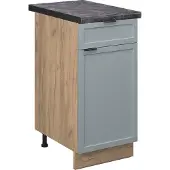 Vicco Keukenonderkast Fame-Line Licht blauw-grijs 40 cm , WB Antraciet, Model 50745