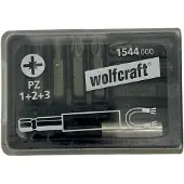Wolfcraft PZ Bitset 1-2-3 met Magneet - 7 Delig