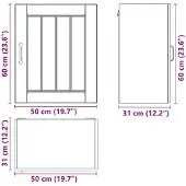vidaXL Keukenplanken, 2 stuks, Lucca, ambachtelijk eikenfineer