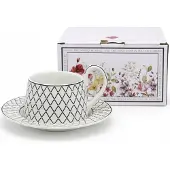 Queen Isabell Moderne Mok 300ml met Geometrisch Patroon