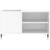 vidaXL Platenkast 85x38x48 cm bewerkt hout wit