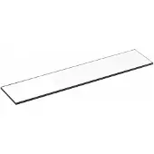 Keuco KE Cristallinglaspl. Plan 14910 - unten mattiert,ohne Grünk.550x120mm, 14910005500