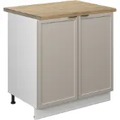 Vicco Wastafelkast Fame-Line GrijsBeige 80 cm , WB Eik, Model 50400