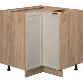 Vicco Hoekkast Fame-Line GrijsBeige 80.5 cm zonder werkblad, Model 50323