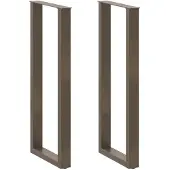 vidaXL Bartafelpoten 2 st U-vormig 50x(110-111) cm staal naturel