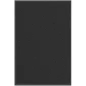 vidaXL Deurmat 60x90 cm zwart