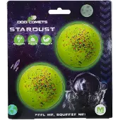 Dog Comets Ball Stardust Groen M 2-pack