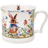 Queen Isabell Porseleinen Mok 450ml - Paas Konijn & Bloemen - Cadoverpakking