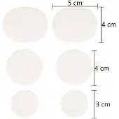 Sulpo Vaste Schoenreparatie Pleisters - Wit (6 stuks)
