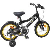 vidaXL Kinderfiets 16 Inch voor 4-6 jaar oud Zwart