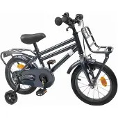 vidaXL Kinderfiets 14 Inch voor 3-5 jaar oud Donkergrijs