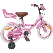 vidaXL Kinderfiets 16 Inch voor 4-6 jaar oud Licht Roze