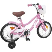 vidaXL Kinderfiets 16 Inch voor 4-6 jaar oud Licht Roze