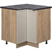 Vicco Hoekkast Fame-Line GrijsBeige 80.5 cm , WB Antraciet, Model 50324