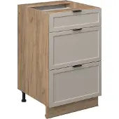 Vicco Keukenonderkast Fame-Line GrijsBeige 50 cm zonder werkblad, Model 50331