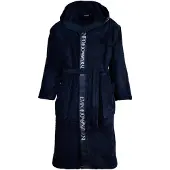 Emporio Armani Badjas lang donkerblauw / wit