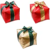 Party Deco Folieballonnen kadootjes vierkant 3 stuks