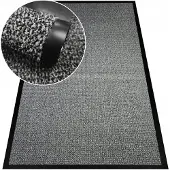 Oxide Grijze deurmat 120x180 cm - Duurzaam en vuilafstotend