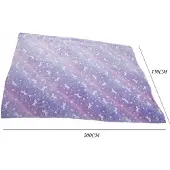 Verk Group Fluorescerende Pluche Deken 150x200cm - Zacht & Magisch Paars