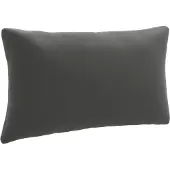 vidaXL Rugkussen PUTTEN 100% Polyester Antraciet 70 x 40 x 15 cm